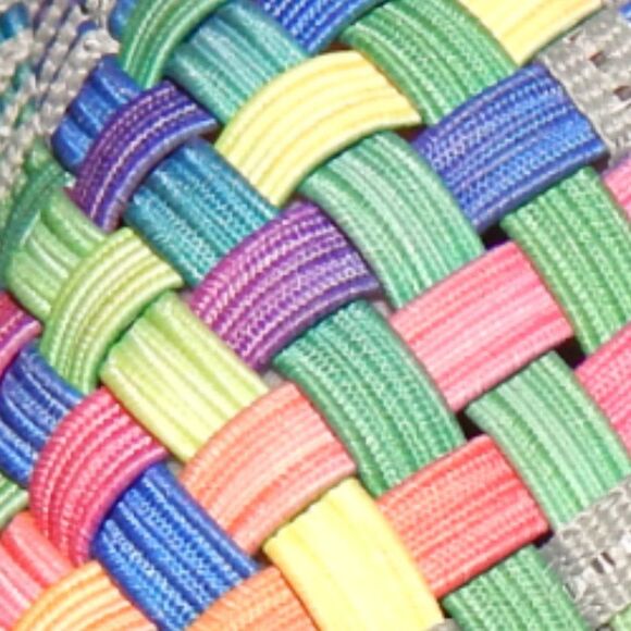 ST. JOHN'S BAY women's size 8 rainbow woven Karma Mary Jane wedges - Picture 12 of 12